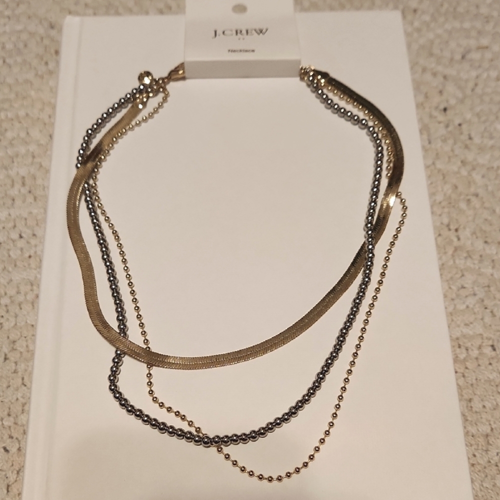 J Crew layered necklace